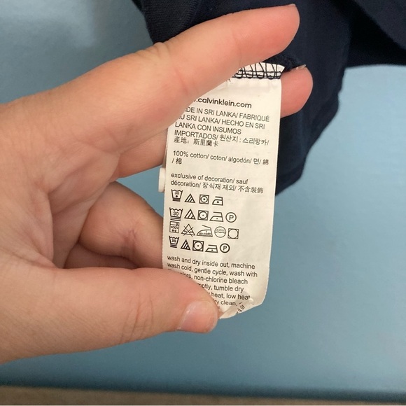 Calvin Klein Liquid Touch Polo - Medium - Navy Blue - Picture 8 of 8